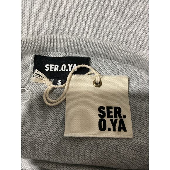 Ser.O.Ya 'Koko' Grey Polyester Knit Tea Length Skirt Size S - NWT - Picture 5 of 5